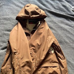 Brown Burton Snow Jacket with built in speakers